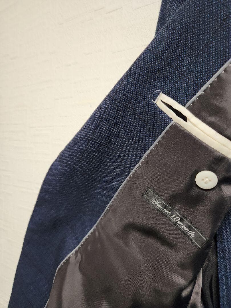 K*H様 オリヒカ　メンズ　スーツ　スリーピース　セットアップ　ブルー　チェック