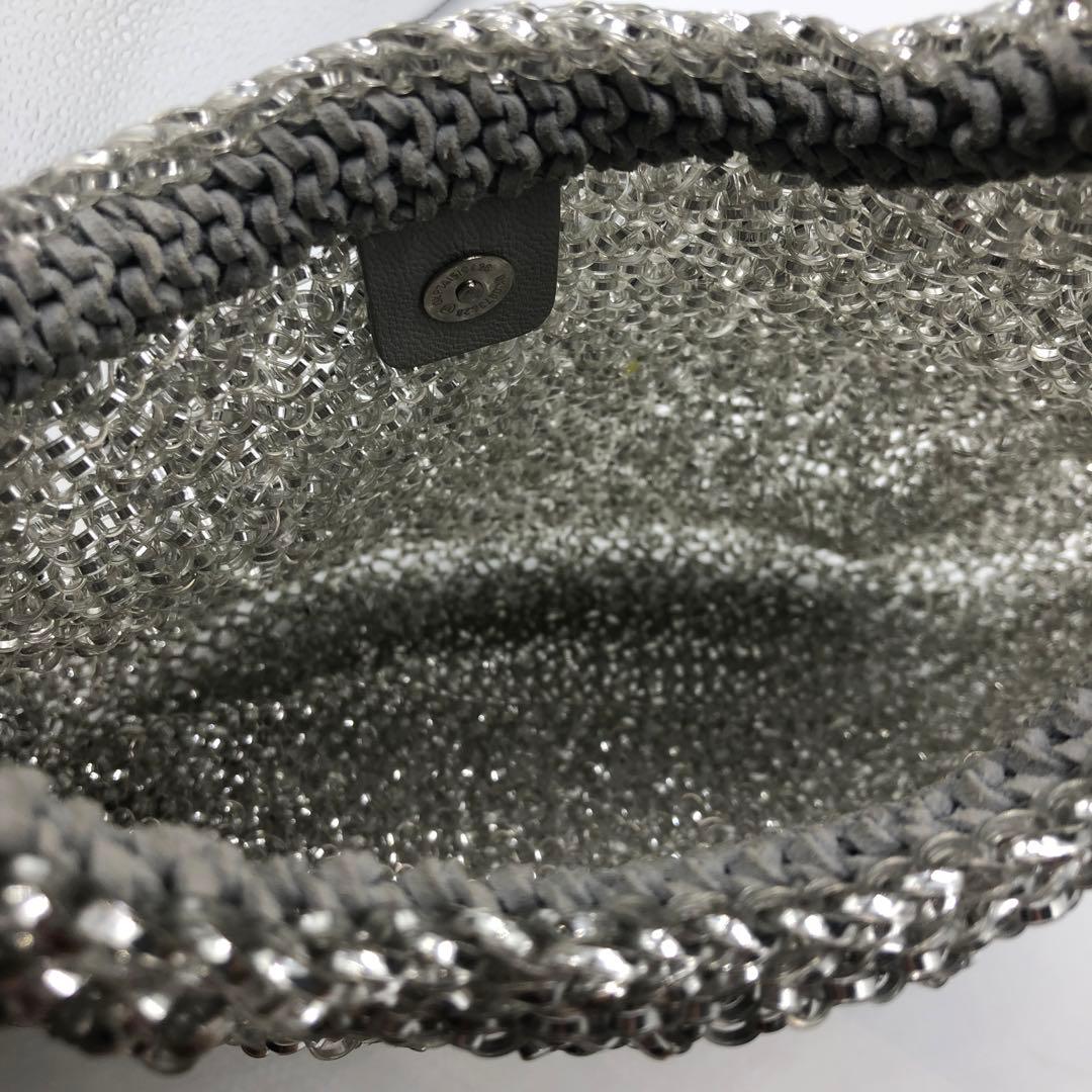 美品✨アンテプリマ ワンショルダーバッグ シルバー系 ワイヤーバッグ