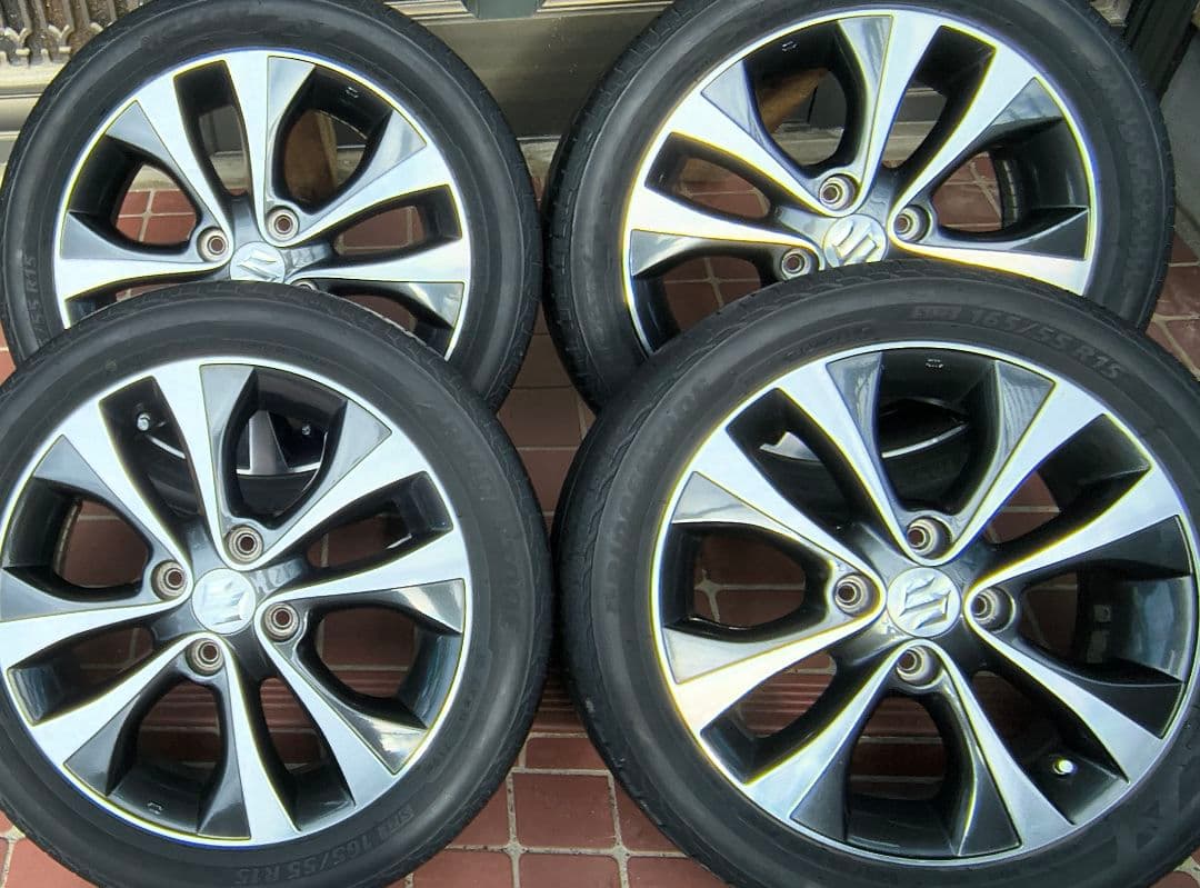 サマータイヤ&アルミホイール15インチ4本セット　送料込み