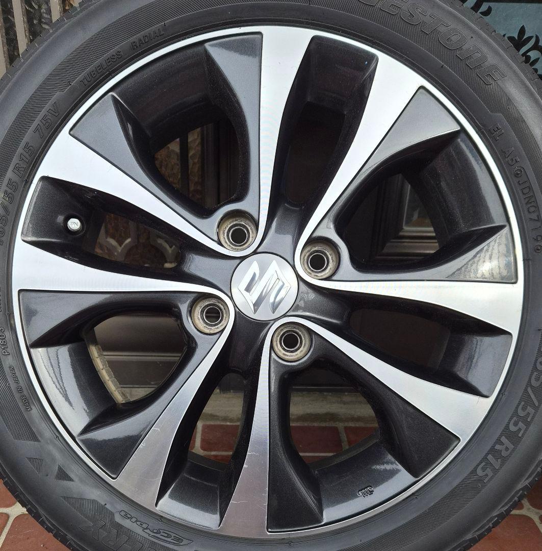 サマータイヤ&アルミホイール15インチ4本セット　送料込み