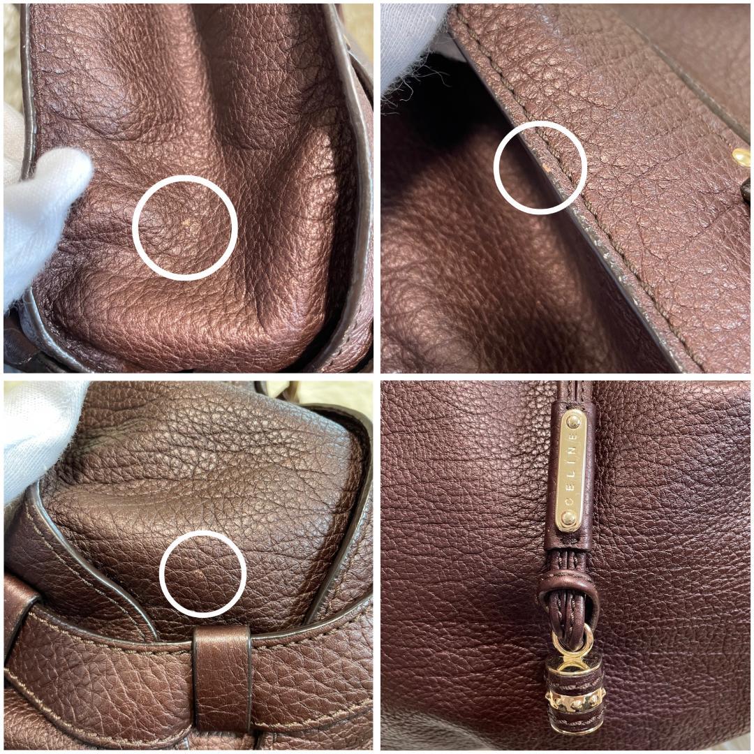 タニベン様ご予約　a715　CELINE　セリーヌ　ハンドバッグ　レザー　本革