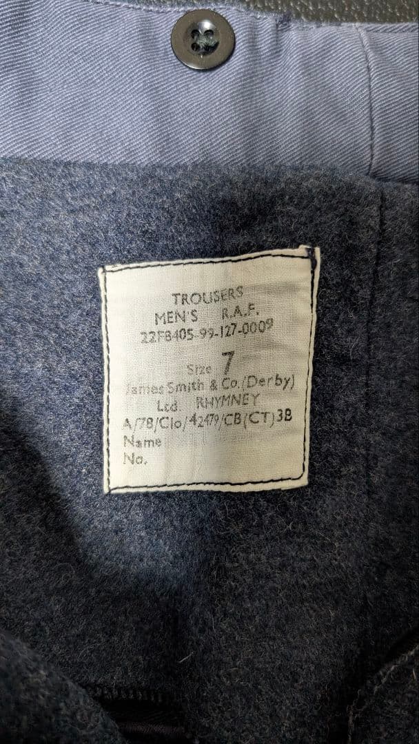 K*K様 70s  air force wool pants raf