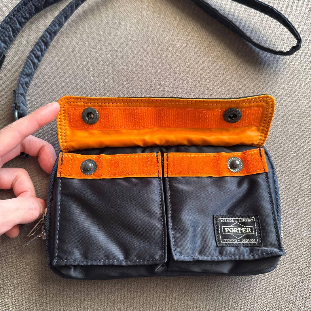 HEAD PORTER ネイビー タンカー　ショルダーバッグ