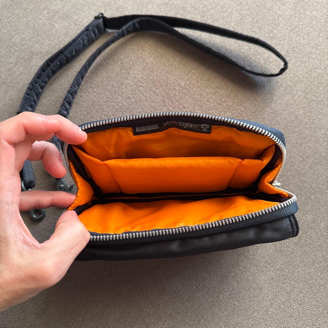 HEAD PORTER ネイビー タンカー　ショルダーバッグ