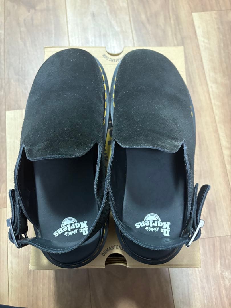 Dr. Martens ブラック スリッポンサンダル