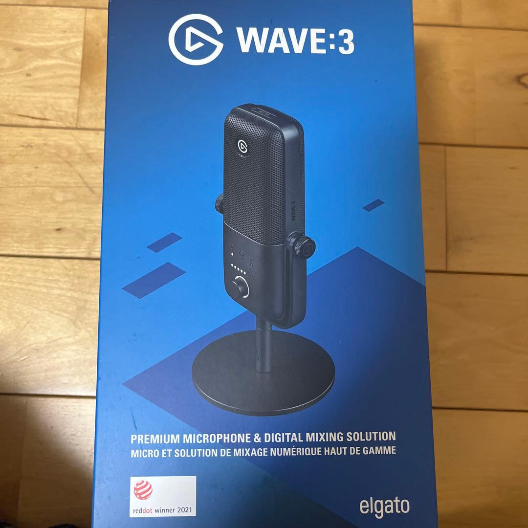 Elgato WAVE:3 コンデンサーマイクとショックマウント配信 ゲーム実況