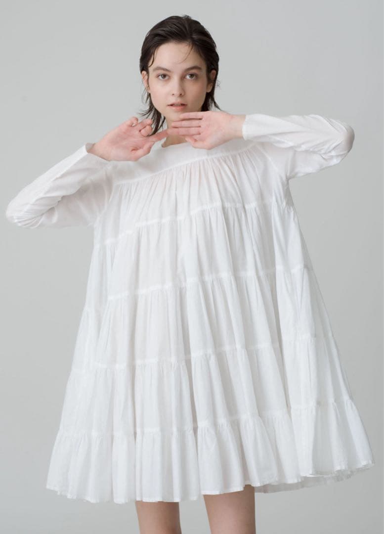 【美品】Merletteマーレット SOLIMAN ティアードワンピースXS