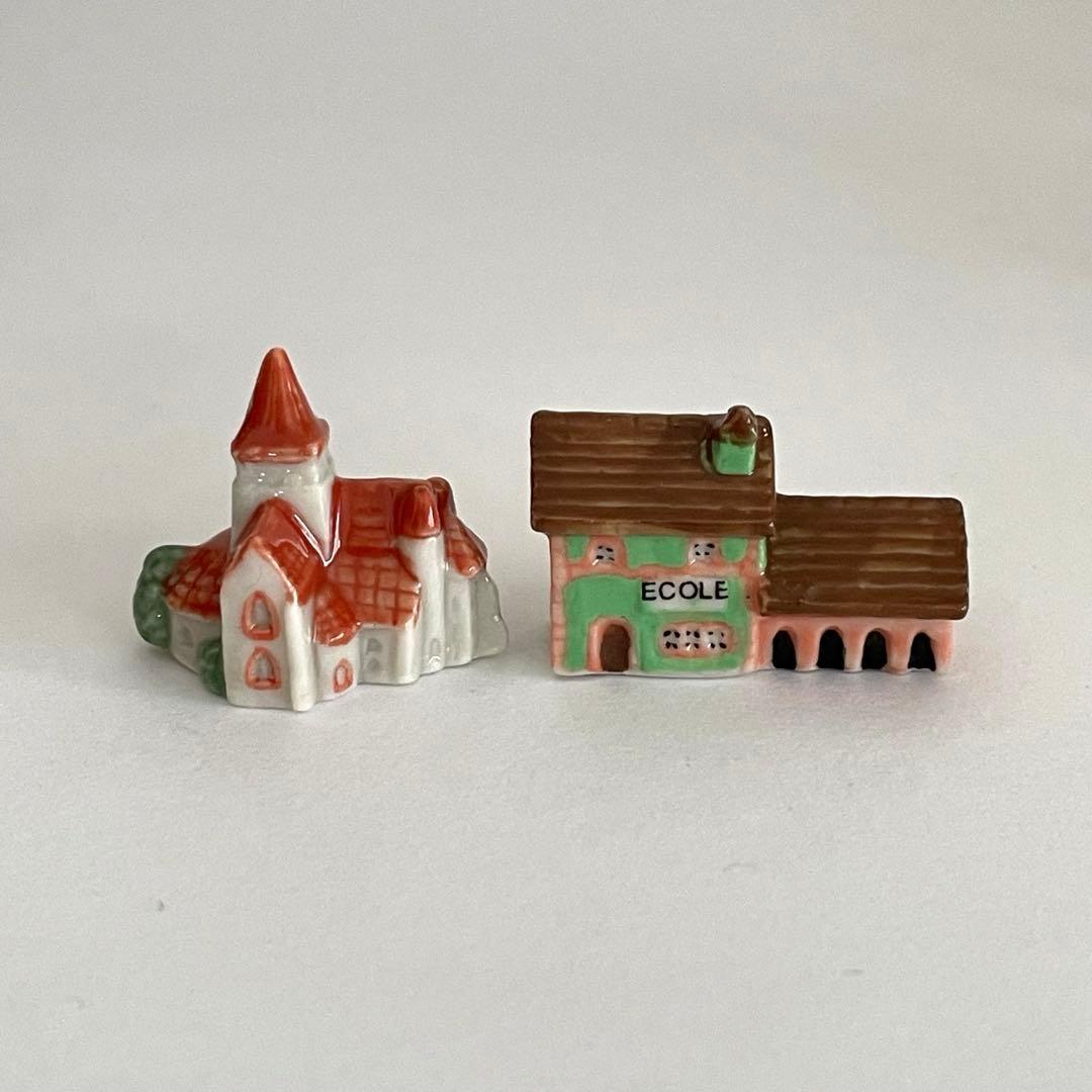 フランスの小さな村　希少品　美品　フェーブ　ヴィンテージ　フクロウとおまとめ