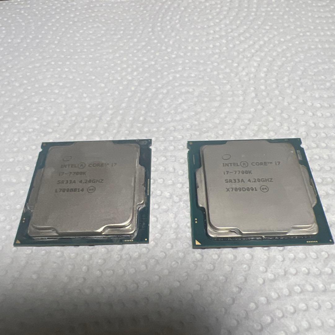 Intel Core i7-7700K CPU 4.2GHz ２個