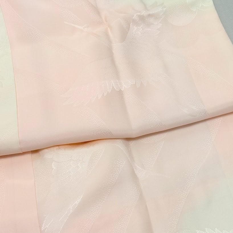 ゆりのはな　未使用品　振袖用　長襦袢　紋ちりめん　ほていや扱い　正絹　E404