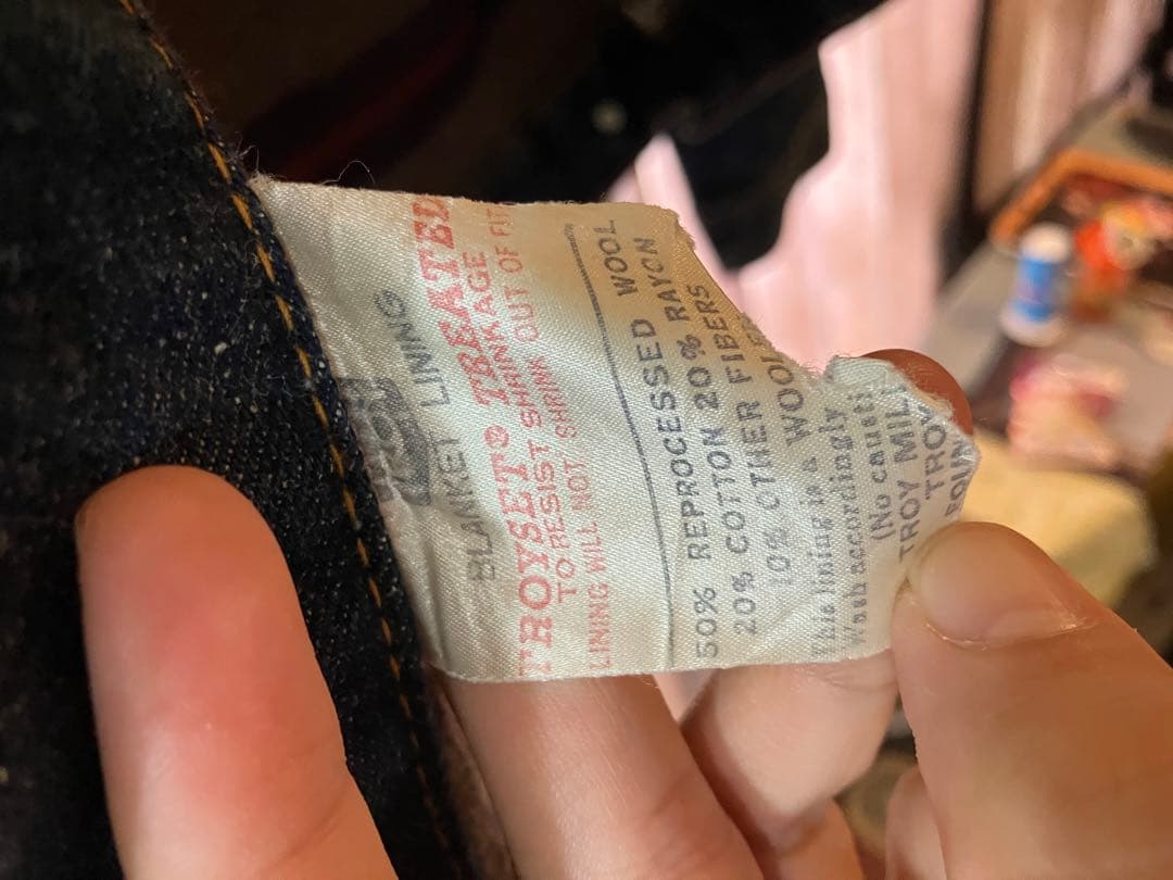 Levi's デニムジャケット　ビックE 66前期　超希少　激安　デニム　ブルー