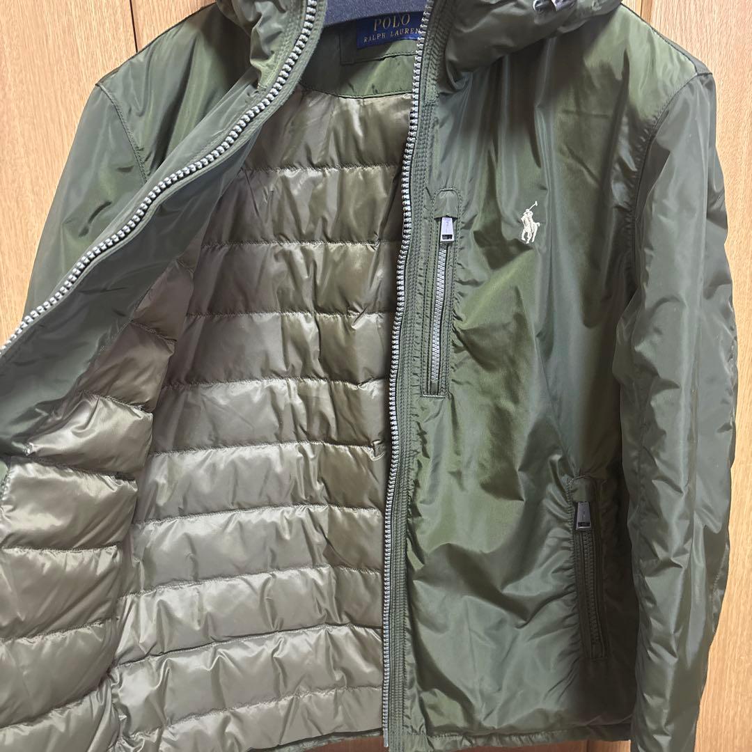 【新品タグ付】ラルフローレン ダウンジャケット オリーブ（日本M相当）