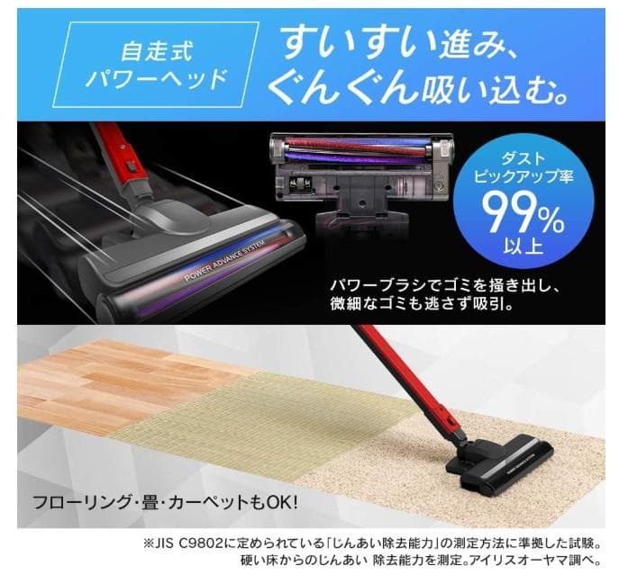 アイリスオーヤマ スティッククリーナー 紙パック式 軽量 2WAY