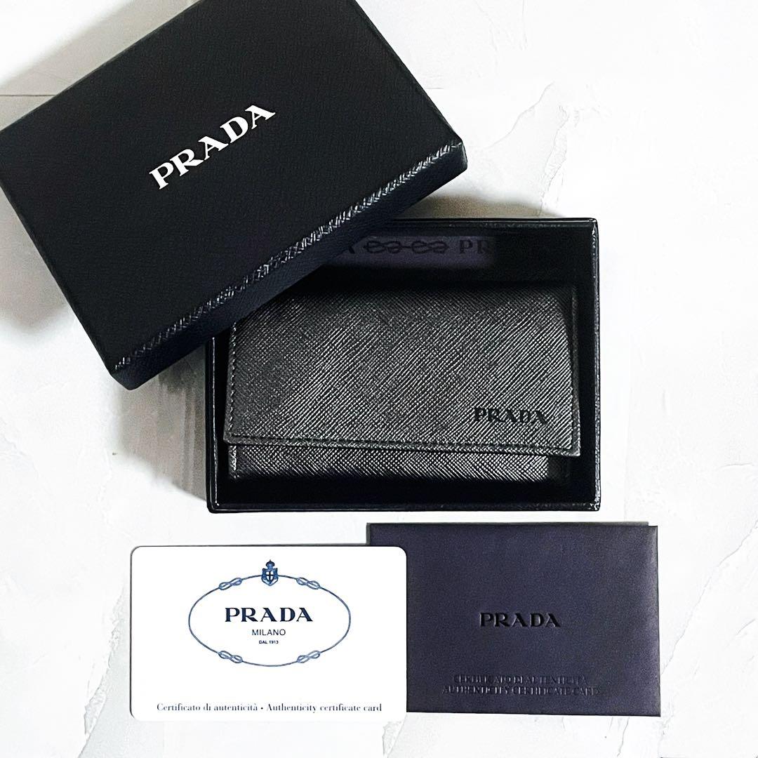 【極美品・完品】PRADA サフィアーノ 6連キーケース ギャランティカード付