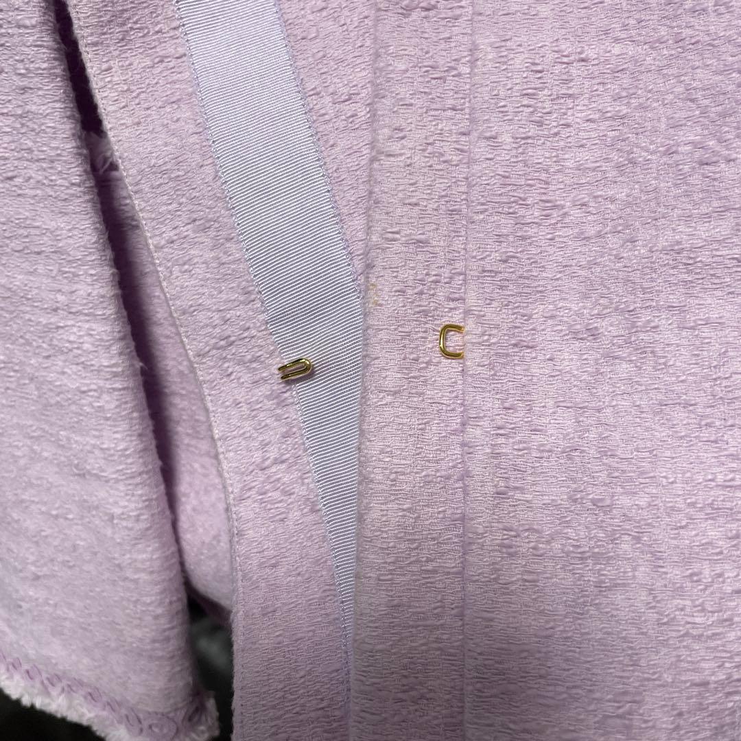 Drawer ドロワー 薄紫 ノーカラージャケット 38
