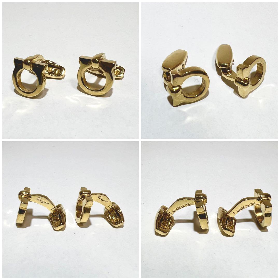 サルヴァトーレフェラガモ カフリンクス ゴールド