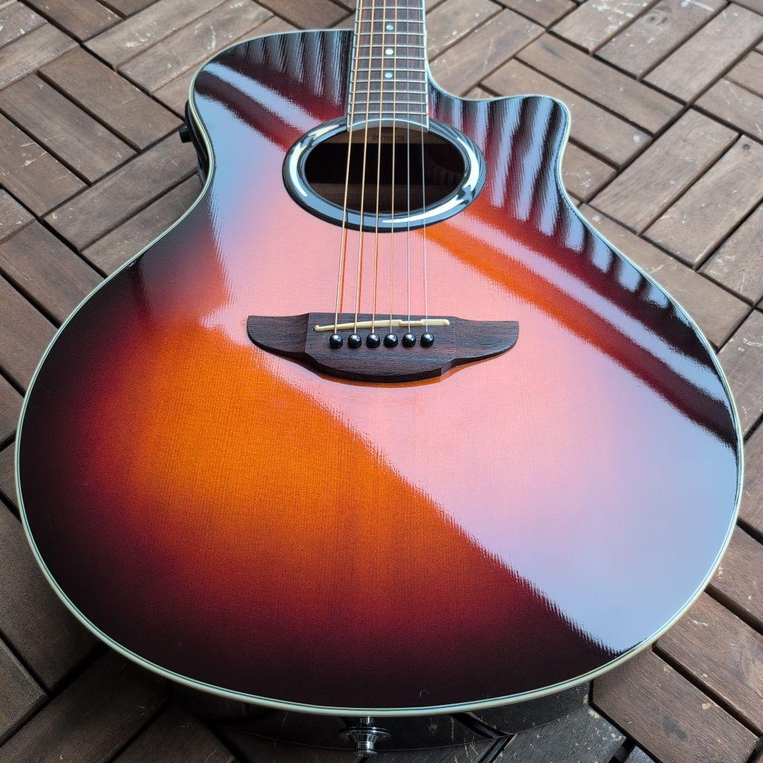 YAMAHA エレアコ APX500 OVS サンバースト！