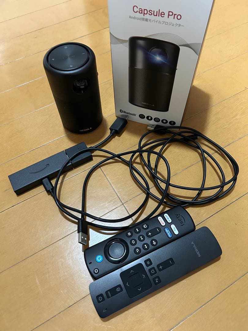 NEBULA Capsule Pro＋Fire stick、接続ケーブル