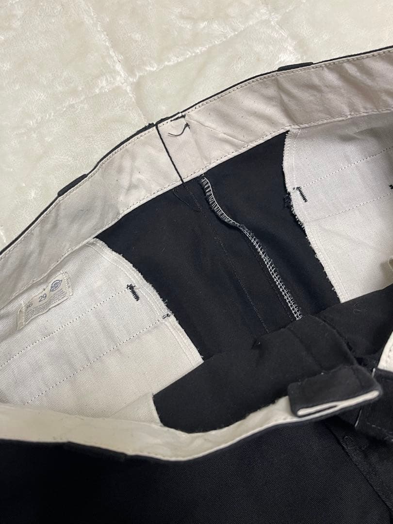 Dickies 874 チビタグ 80s USA製 ブラック 実寸W34