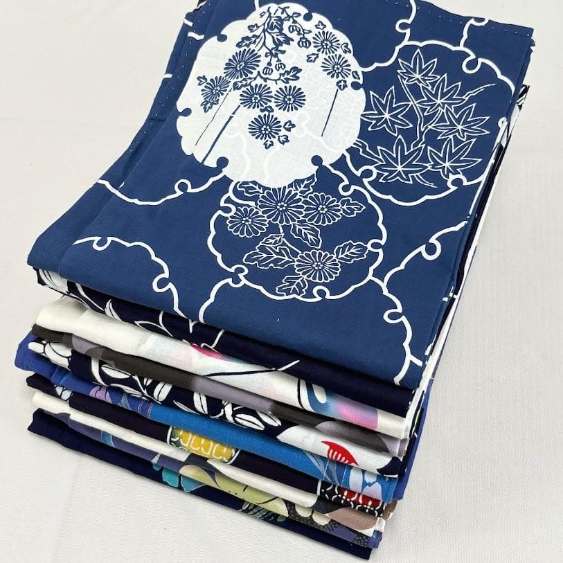 ゆりのはな　浴衣　女物　１０点　まとめ売り　着用可能～少々汚れ有り　綿　G904