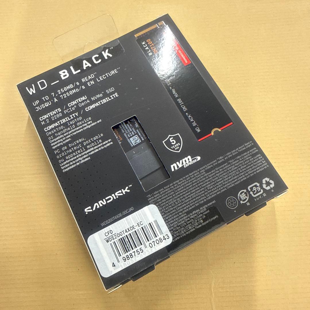 新品未開封　WD_BLACK SN7100 2TB NVMe SSD