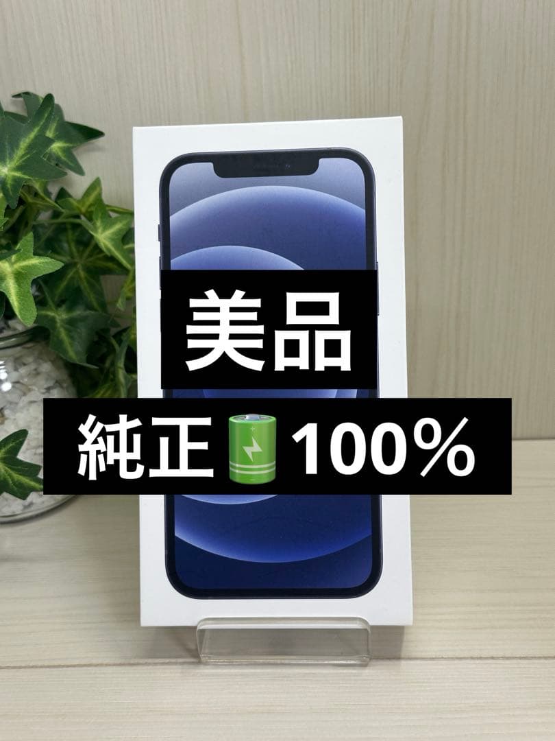 ✅【美品】【100％】⭐️iPhone 12 ブラック 128GB❣️SIMフリー
