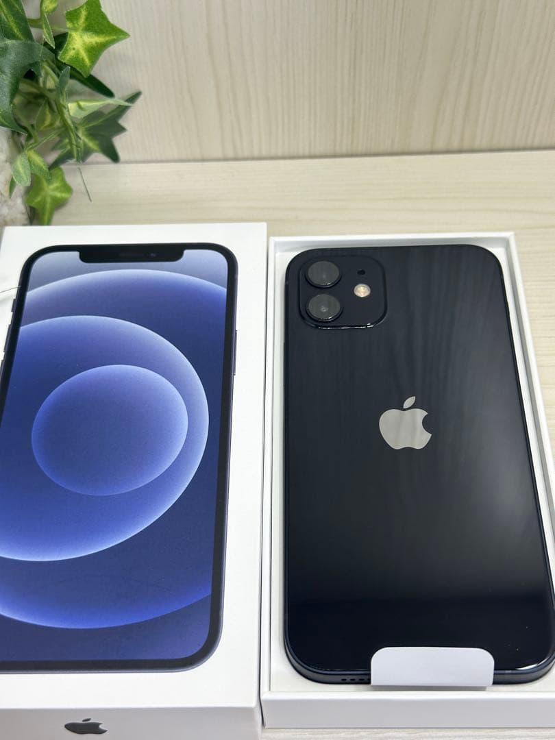 ✅【美品】【100％】⭐️iPhone 12 ブラック 128GB❣️SIMフリー