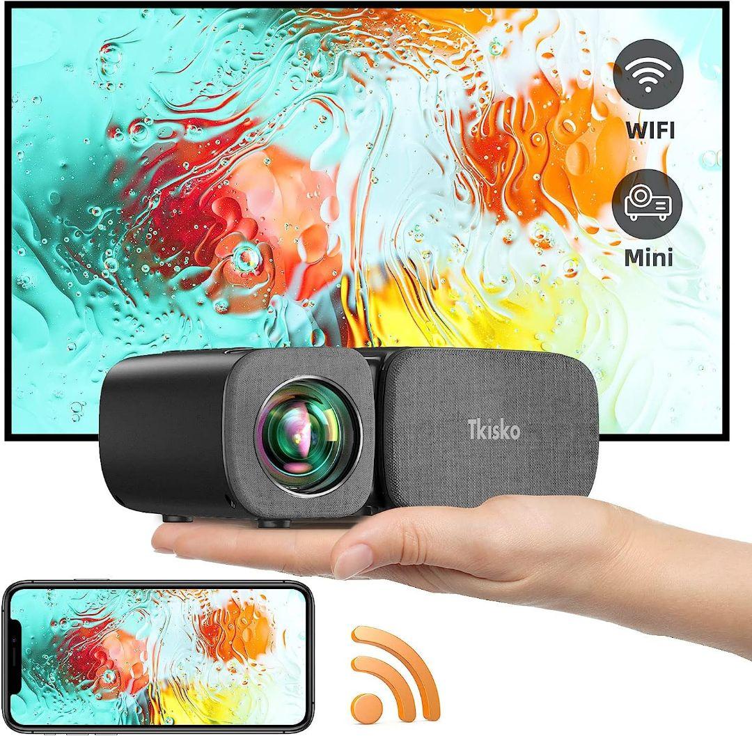 ✨新品未使用✨プロジェクター 小型 家庭用 ホームシアター ズーム機能 高画質