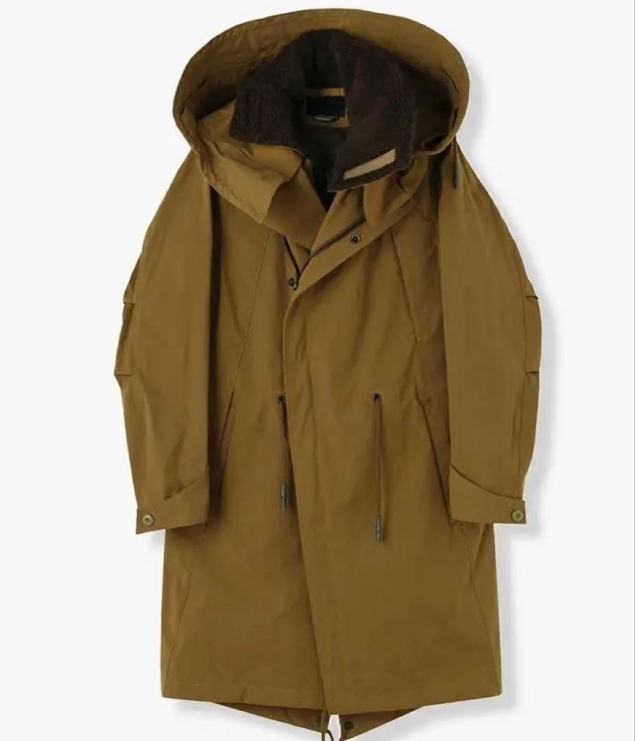 試着のみ・junhashimoto 4WAY ラップモッズコート レザー