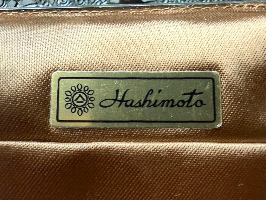 【美品】皇室御用達／ルミーはしもと 総ビーズ ハンドバッグ がま口 アンティーク