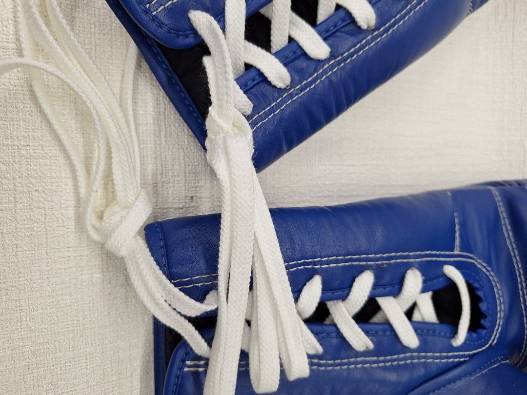 MAYDY ボクシンググローブ 8oz 青 紐タイプ