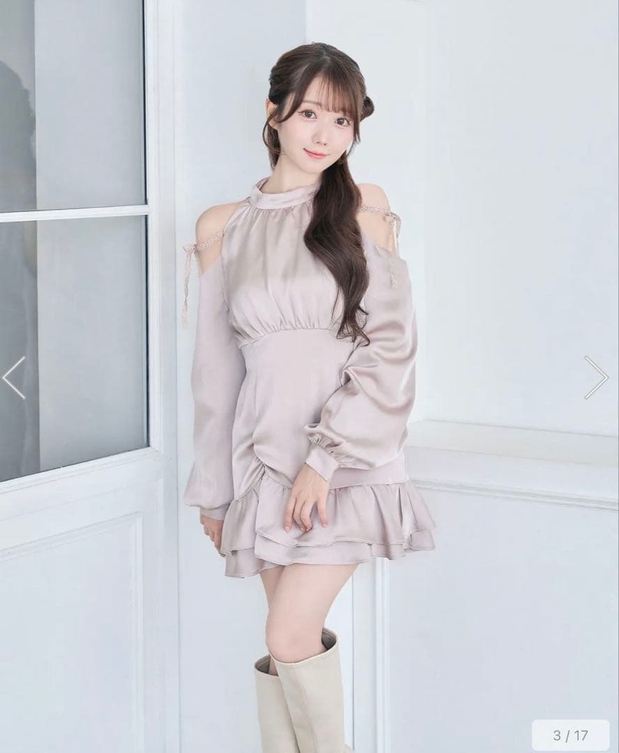 ワンピース rosemuse Open shoulder mini dress S