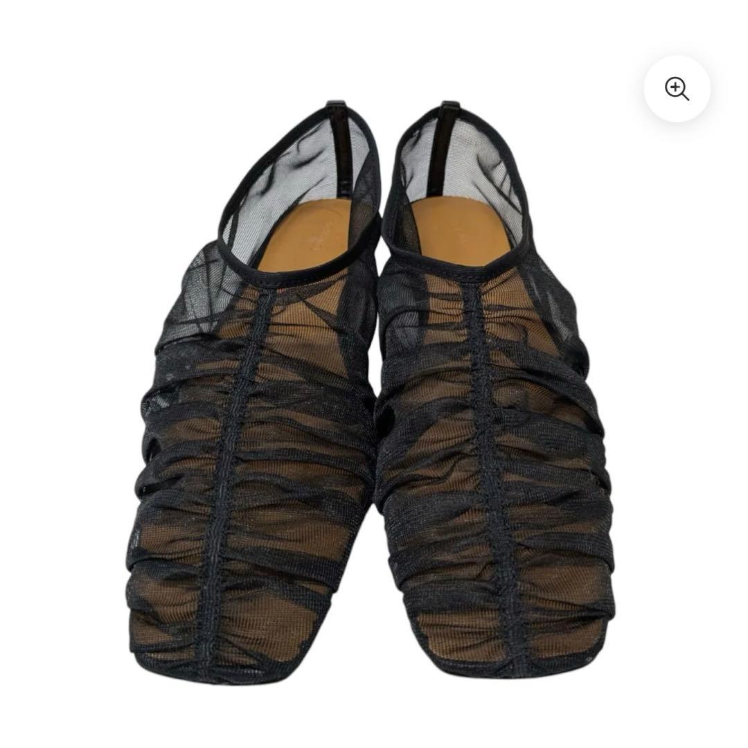 靴 TODAYFUL Sheer Gather Flatshoes