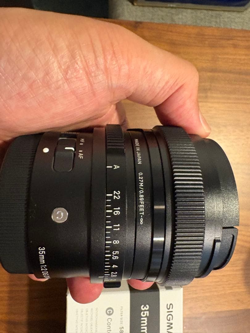 ほぼ未使用SIGMA 35mm F2 DG DN ソニーE マウント