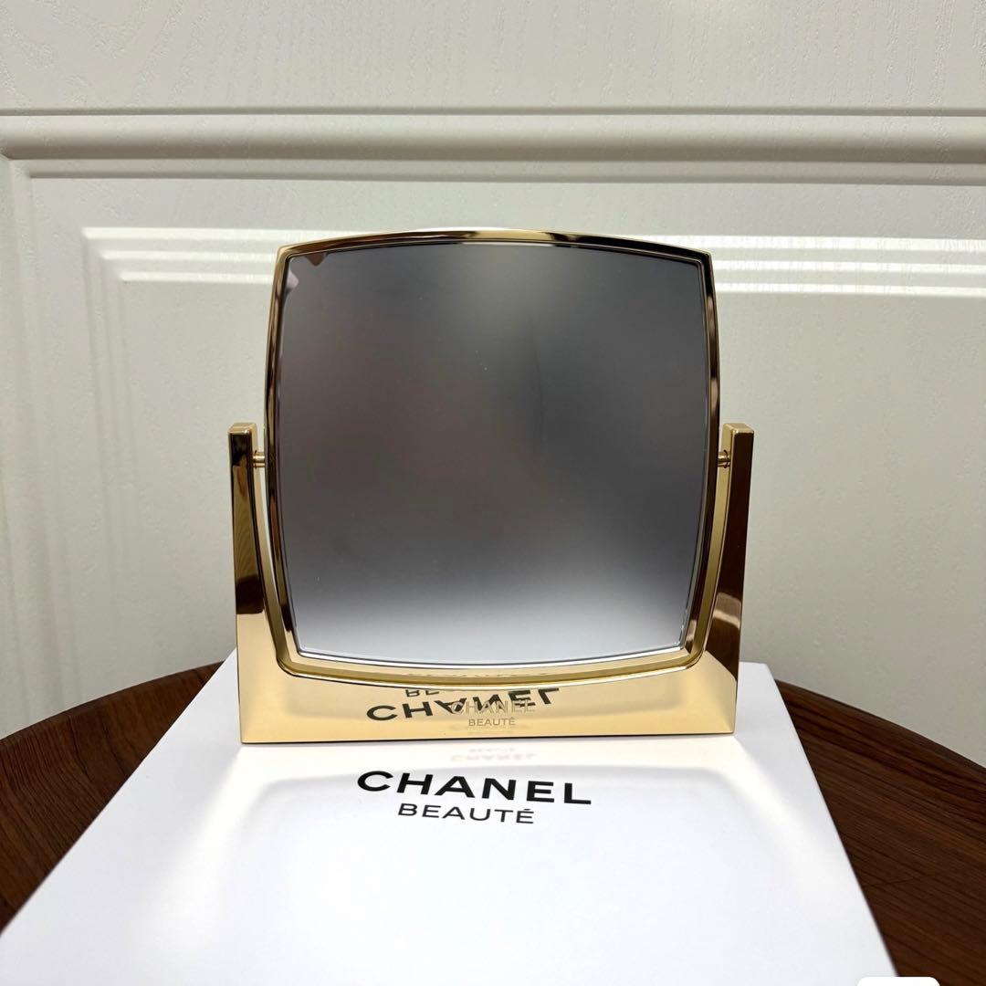 シャネル　ノベルティ　スタンドミラー　両面ミラー