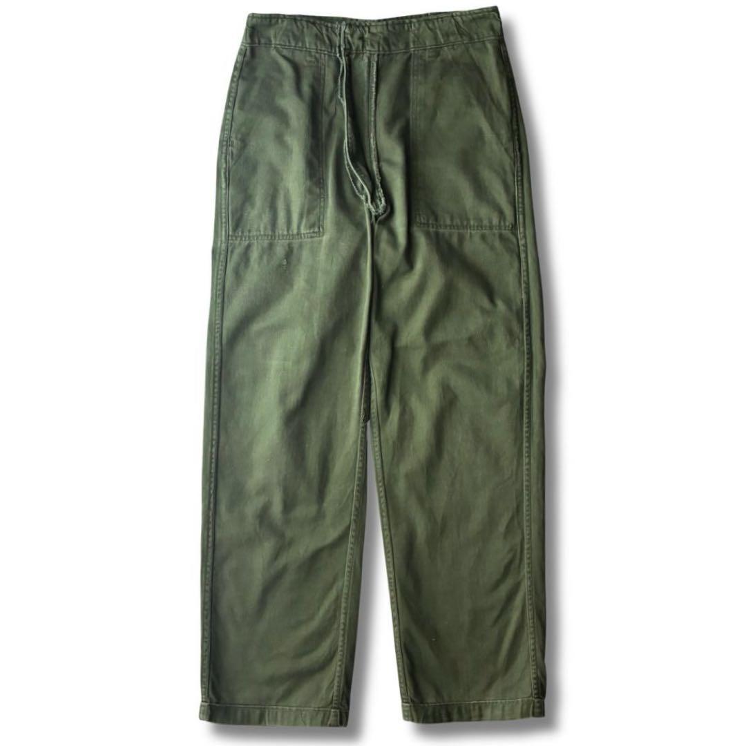 実物 60s US ARMY 米軍 アメリカ軍 ベイカーパンツ OG107 32