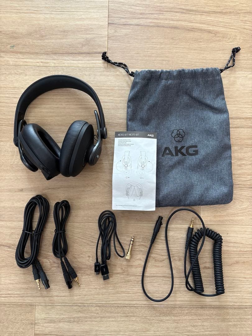 AKG K371-BT ワイヤレスヘッドホン ブラック