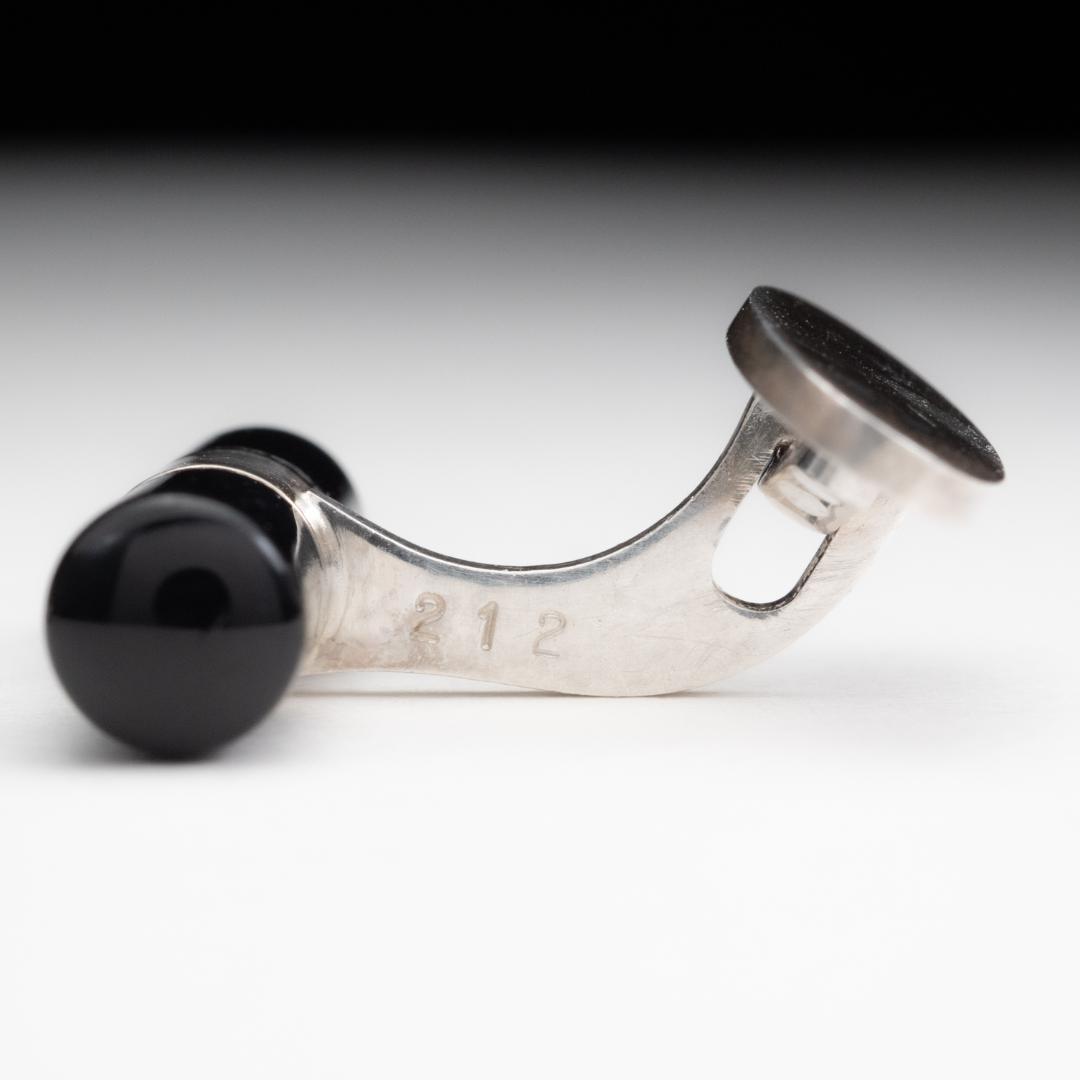  ジョージジェンセン カフリンクス シルバー×オニキス