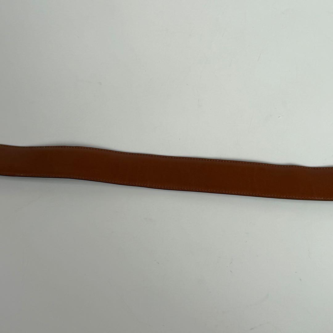 CELINE セリーヌ 馬車 ベルト レザー ブラック C546