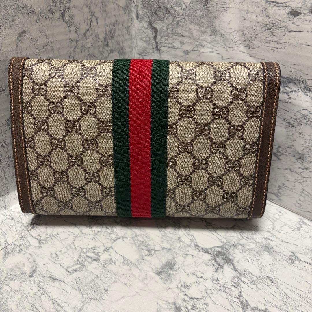 美品　GUCCI クラッチバッグ シェリーライン オールドグッチ　セカンドバッグ