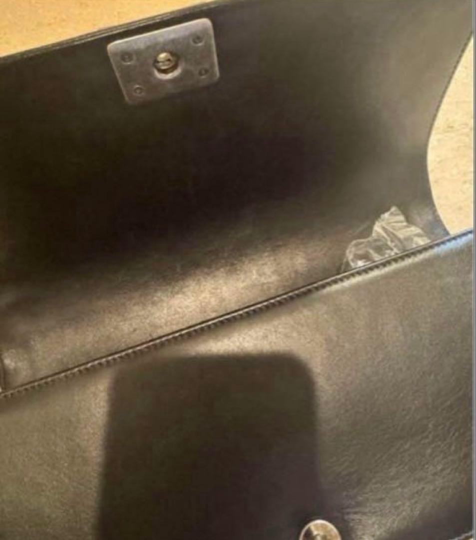 レア　希少　CHANEL ボーイシャネル　ブラック クラッチバッグ