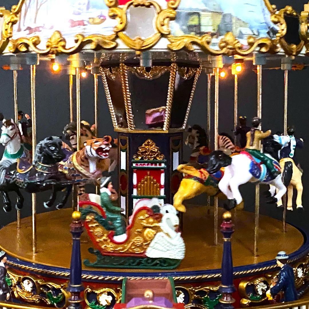 【美品】ミスタークリスマス★メリーゴーランド★オルゴール★カルーセル