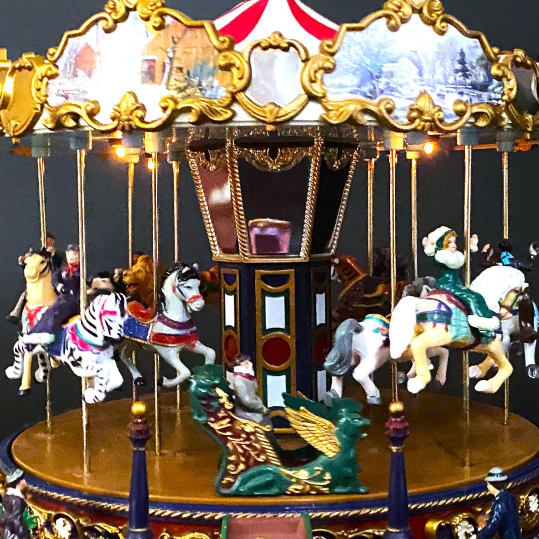 【美品】ミスタークリスマス★メリーゴーランド★オルゴール★カルーセル