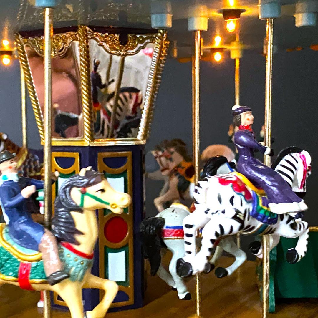 【美品】ミスタークリスマス★メリーゴーランド★オルゴール★カルーセル