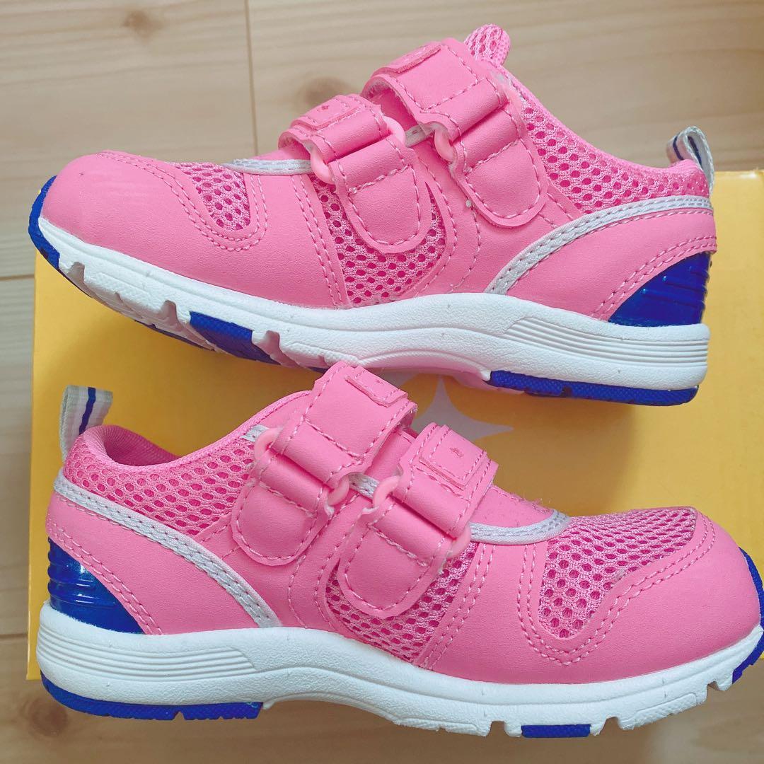 ムーンスター　キャロット　スニーカー　ピンク　ブルー　速乾　16cm 2足セット