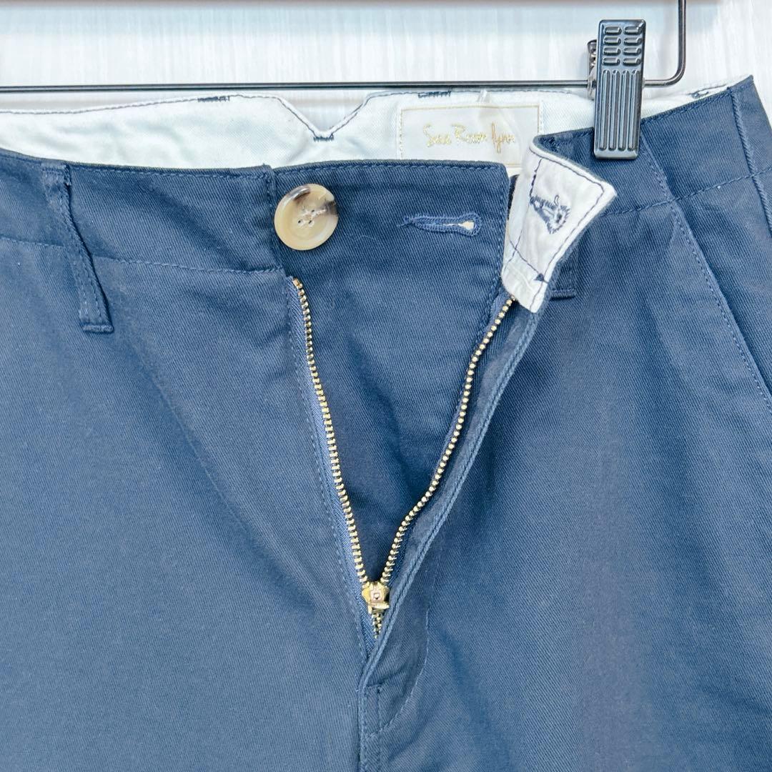 【新品】searoomlynn クラッシュチノパンツ　ネイビー