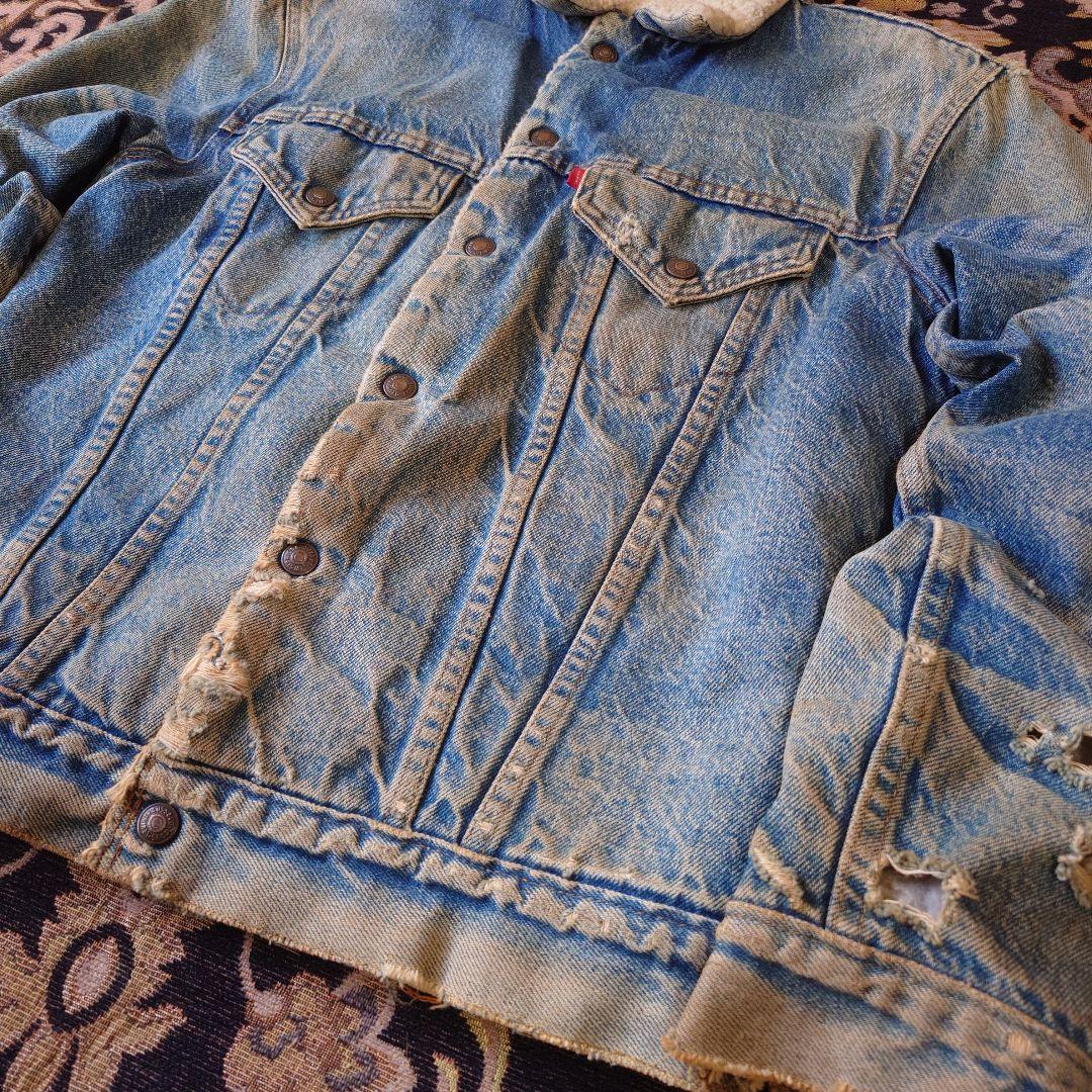 【雰囲気バチバチ】70s Levi’sボアGジャン／激ヤレ名品　70605