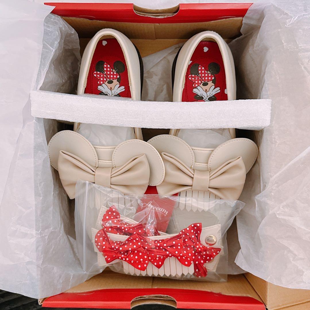 【おしおページ】3WAY仕様【ミニーマウス】ローファー