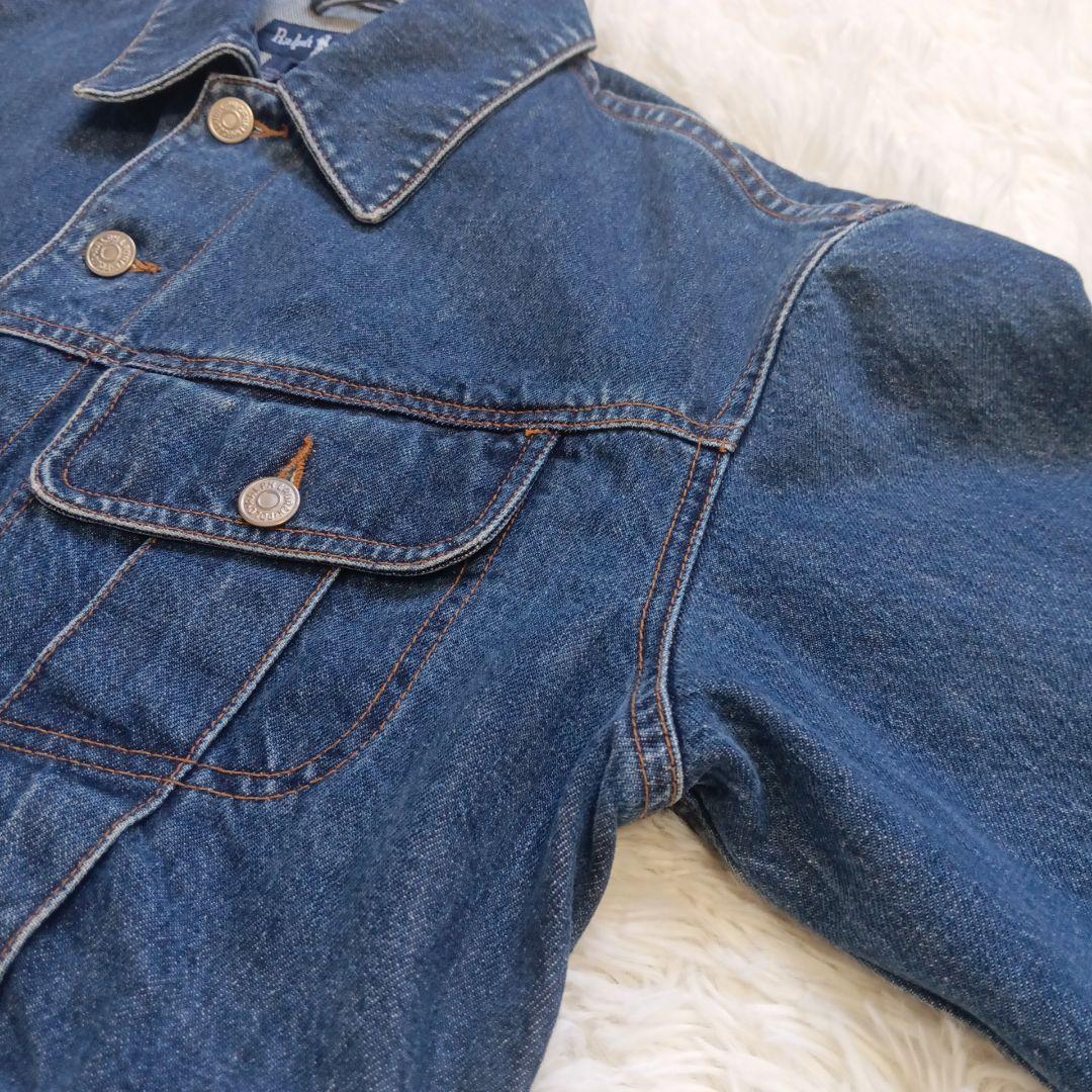 90s ralph lauren ラルフローレン デニム ジャケット 短丈 L