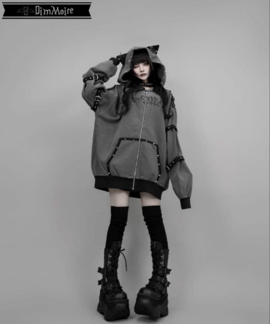 【DimMoire】Evil Catパーカー/Gray